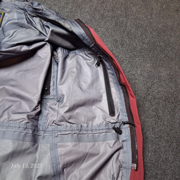 Vintage Solstice Microshed Lightweight Rain Jacket‎ Womens Small Red Hooded - Picture 8 of 9